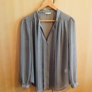 Black and White Classic Tie Blouse from Nordstrom